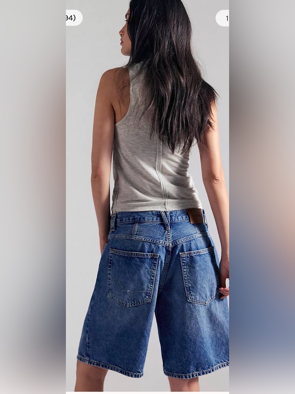 We The Free Montana Relaxed Fit Blue Denim Shorts - Picture 3 of 10